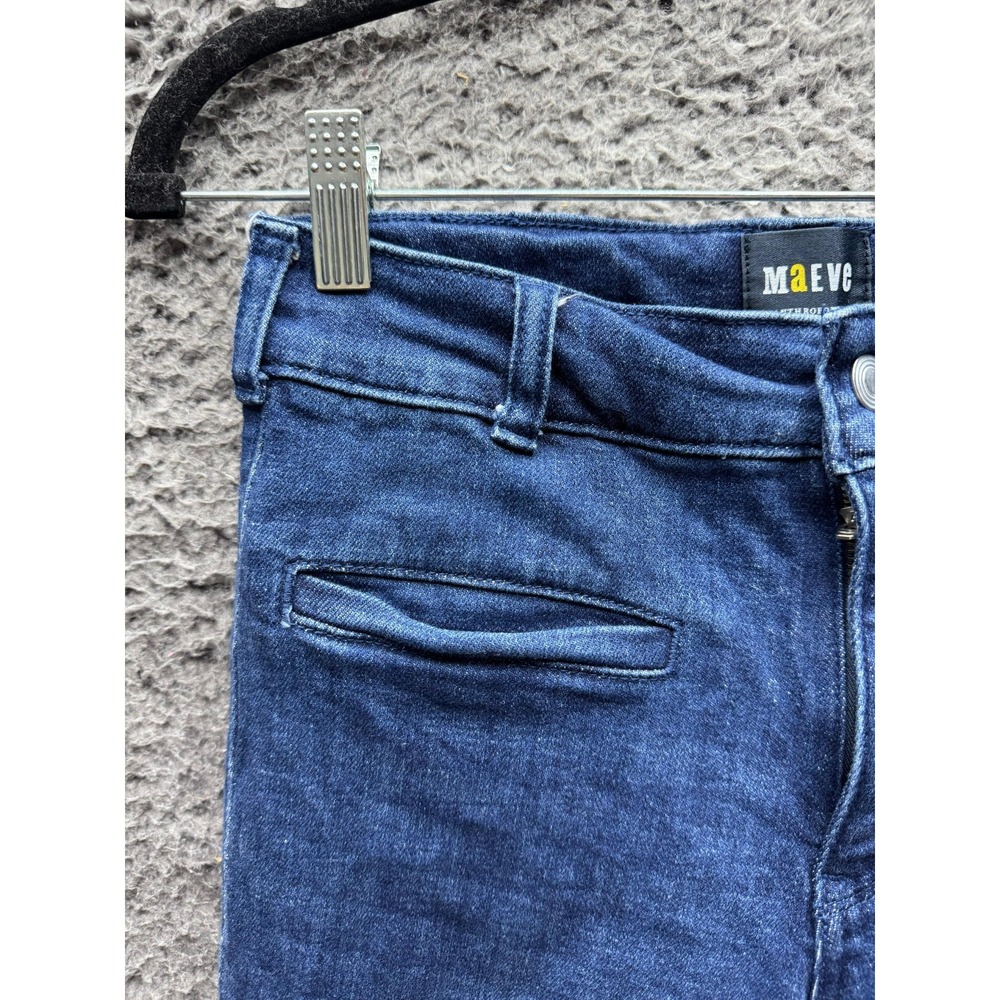 Maeve by‎ Anthropologie The Essential Slim Crop Denim Jeans Blue Womens Size 25 - Picture 5 of 15